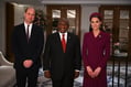 Принц Уильям, президент ЮАР Сирил Рамапоса и Кейт Миддлтон