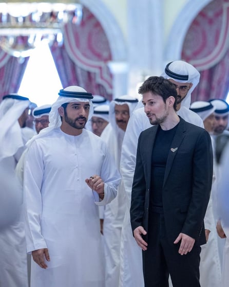 Наследный принц Дубая Хамдан бин Мохаммед Аль Мактум и Павел Дуров