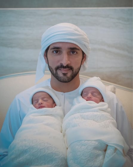 Хамдан ибн Мохаммед Аль Мактум с детьми