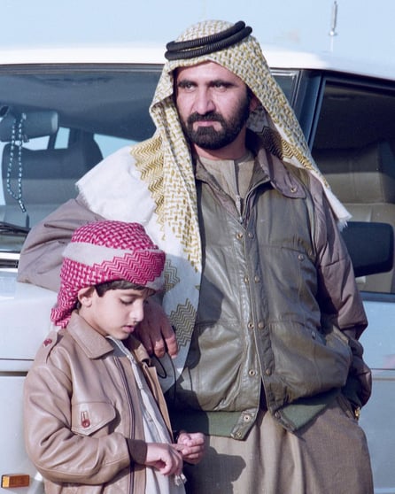 Хамдан ибн Мохаммед Аль Мактум с отцом